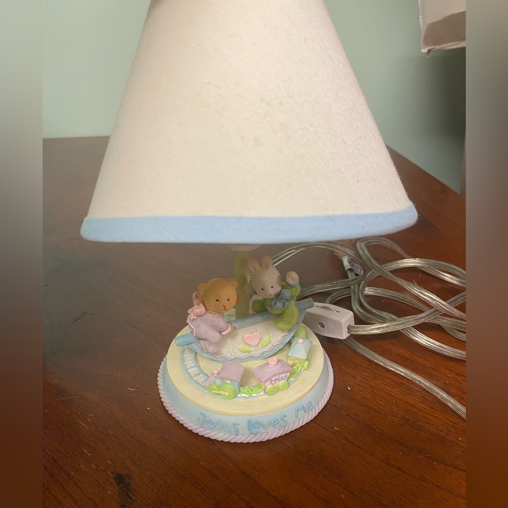 Vintage baby room desk lamp